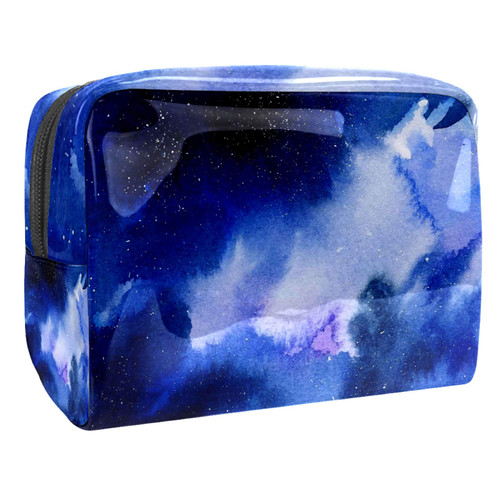Portable Makeup Bag with Zipper Travel Toiletry Bag for Women Handy Storage Cosmetic Pouch Night Sky Portable Makeup Bag with Zipper Travel Toiletry Bag for Women Handy Storage Cosmetic Pouch Night Sky