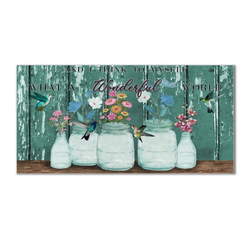 BESTORLOVE Flower Hummingbird Wood Sign What A Wonderful World Inspirational Sayings Lettering Wall Art Sign Elegant Wooden Farmhouse Plaque for Home Entryway Bathroom Laundry Room Decor 6x12in BESTORLOVE Flower Hummingbird Wood Sign What A Wonderful World Inspirational Sayings Lettering Wall Art Sign Elegant Wooden Farmhouse Plaque for Home Entryway Bathroom Laundry Room Decor 6x12in