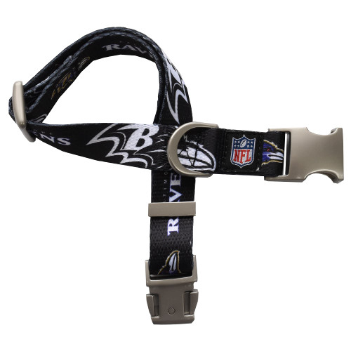 Littlearth Unisex-Adult NFL Baltimore Ravens Premium Pet Collar, Team Color, Medium