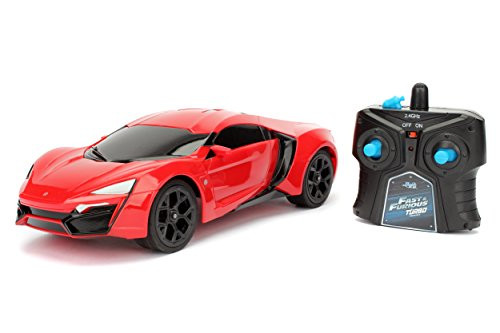 Jada 98546 Toys Fast & Furious Lykan Hypersport- Ready to Run RC/Radio Control Toy Vehicle Car, Red