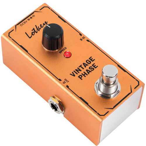 Vintage Phase Guitar Pedal, Lotkey Electric Guitar Effects Pedals Mini Single Type DC 9V True Bypass