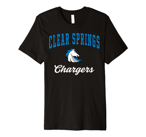 Clear Springs High School Chargers Premium T-Shirt C3