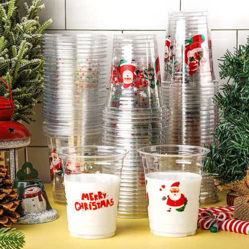 Funtery 60 Count Christmas Plastic Party Cups 12 oz Plastic Party Cups Christmas Party Decorations Merry Christmas Disposable Clear Plastic Cups for Christmas Party Decoration Funtery 60 Count Christmas Plastic Party Cups 12 oz Plastic Party Cups Christmas Party Decorations Merry Christmas Disposable Clear Plastic Cups for Christmas Party Decoration