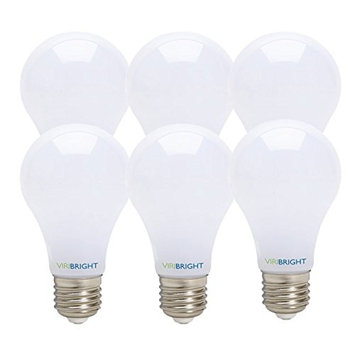 Ultra Very High Performance, Viribright, New Technology! 60 Watt Replacement, Dimmable, A19, LED light Bulb, 6 pack, Cool White, E26 Edison Base, 90+ CRI, Maximum Energy Savings