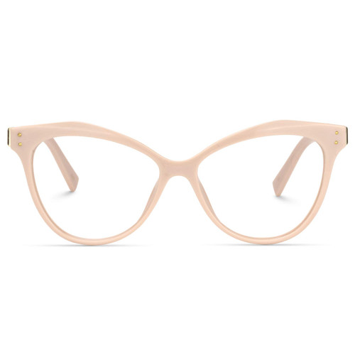 Zeelool Women's Stylish Cat Eye Glasses Frame with Clear Lens Saul FP0877-02 Pink