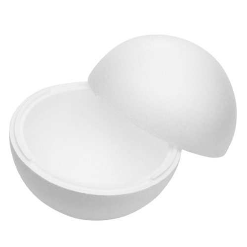 VILLCASE Half Sphere Foam Balls for Crafts 40cm White Round Foam Ball Polystyrene Fillable Smooth Ball for Christmas Wedding Favors DIY Project