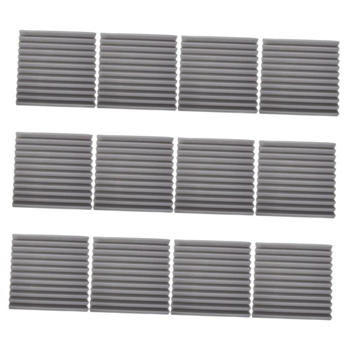 12pcs Sound insulation cotton studio sound absorbing acoustic room soundproof foam for walls sound blocking noise canceling wall panels sound absorbing panel bass ceramic tile