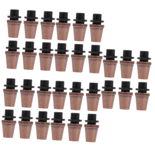DOITOOL 30 Pcs Chandelier Wire Buckle Light Cable Grips Non Metallic Cord Grip Wire Connector Chandelier Cord Clips Cable Strain Relief Grip Lamp Connectors Grips Securing Clip Thread Iron