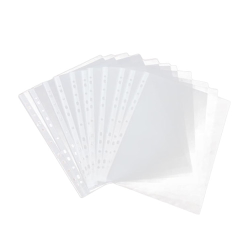 MAGICLULU 100pcs Holder Document Office File Folder Document Bag Transparent File Folder Document Organizer A4 Manager