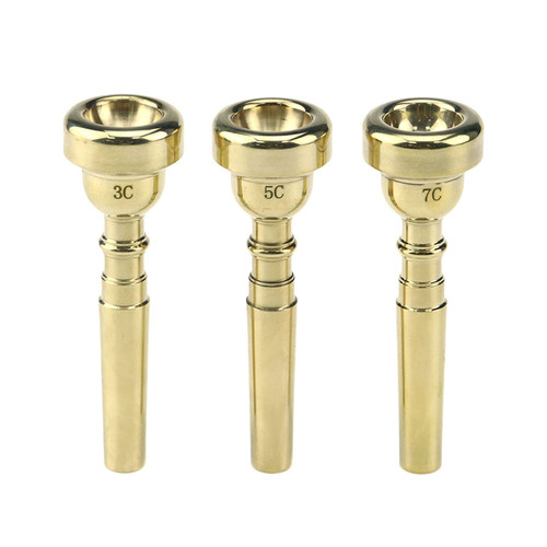 Curqia 3 Pack Gold Trumpet Mouthpiece 3C 5C 7C Copper Trumpet Mouthpiece Set Curqia 3 Pack Gold Trumpet Mouthpiece 3C 5C 7C Copper Trumpet Mouthpiece Set