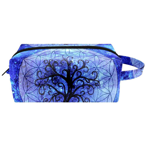 LEVEIS Tree Of Life Symbol Microfiber Leather Makeup Bag Pouch Waterproof Travel Cosmetic Bag Portable Handy Toiletry Bag for Women Girls Gifts LEVEIS Tree Of Life Symbol Microfiber Leather Makeup Bag Pouch Waterproof Travel Cosmetic Bag Portable Handy Toiletry Bag for Women Girls Gifts