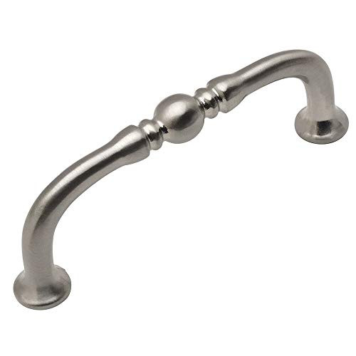 10 Pack - Cosmas 7936SN Satin Nickel Cabinet Hardware Handle Pull - 3" Hole Centers
