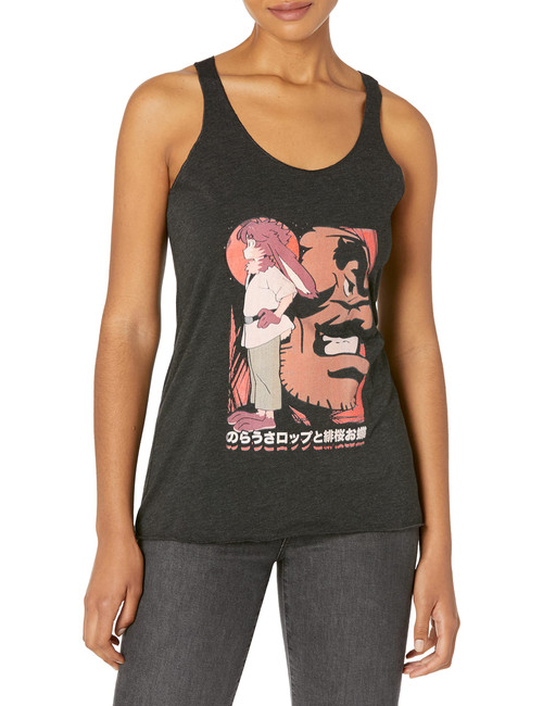 Star Wars Junior's Visions Red Mood Tri-Blend Racerback Layering Tank, Black Heather, X-Small