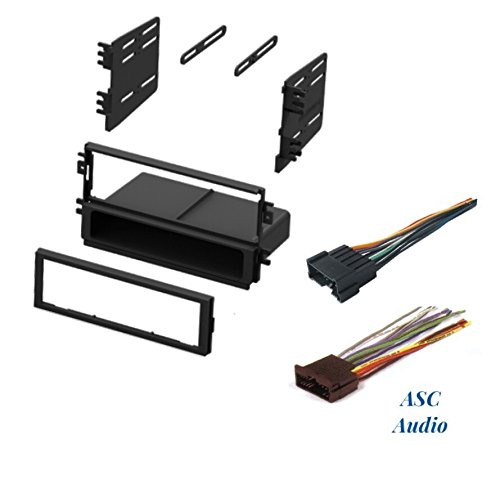 ASC Audio Car Stereo Radio Install Dash Kit and Wire Harness for Installing an Aftermarket Single Din Radio for Select Kia Vehicles - Please read compatible vehicles and restrictions below ASC Audio Car Stereo Radio Install Dash Kit and Wire Harness for Installing an Aftermarket Single Din Radio for Select Kia Vehicles - Please read compatible vehicles and restrictions below