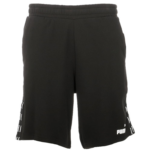 PUMA Mens Double Down Tape Shorts Athletic Casual Comfort Technology - Black - Size S