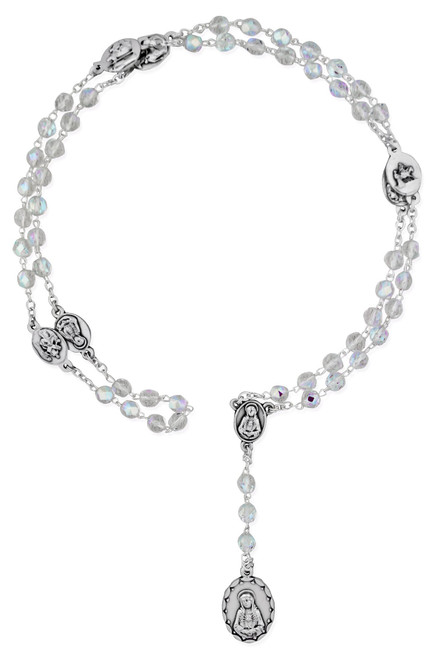 Venerare Seven Sorrows Rosary Chaplet | Traditional Catholic Devotion | Hand Made in Italy | Comes with Explanatory Brochure with All Prayers | Makes a Great Gift! (Glass Beads - Clear) Venerare Seven Sorrows Rosary Chaplet | Traditional Catholic Devotion | Hand Made in Italy | Comes with Explanatory Brochure with All Prayers | Makes a Great Gift! (Glass Beads - Clear)
