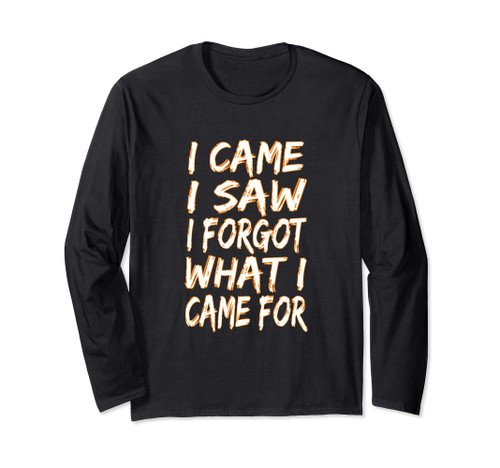 I came I saw I forgot what I came for Funny Saying matching Long Sleeve T-Shirt