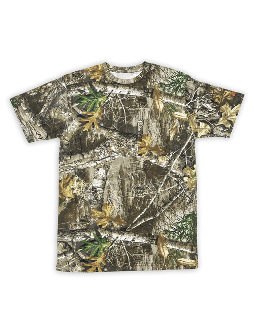 Berne Men's Lightweight Performance Short Sleeve Pocket T-Shirt, X-Large Regular, Realtree Edge