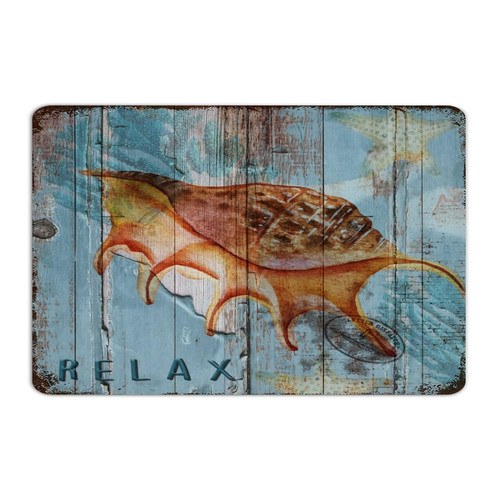 Fashion Chic Metal Sign Nautical Beach Ocean Theme Underwater Sea Snail Wall Decor Garage Signs for Outdoor Laundry Lounge Turtle Sea Life Seaturtle Seahorse Art Poster Gift for Office 8x12 Inch