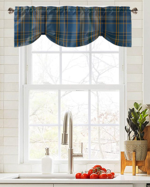 Valances for Windows, Blue and Brown Classic Plaid Valance, Tie Up Kitchen Curtains 42x12in Kitchen Valances for Windows, Kitchen Window Curtains Over Sink, Rod Pocket Bathroom Curtains Window Valances for Windows, Blue and Brown Classic Plaid Valance, Tie Up Kitchen Curtains 42x12in Kitchen Valances for Windows, Kitchen Window Curtains Over Sink, Rod Pocket Bathroom Curtains Window
