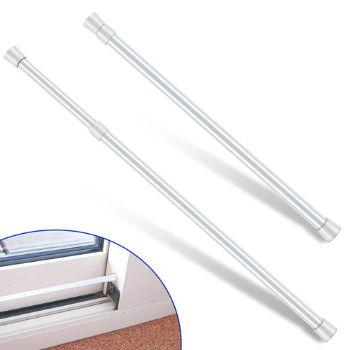 Ikotich 2pcs Sliding Door Security Bar, Window Security Bars, Sliding Glass Door Security Bar, Patio Door Lock,Security Bar for Windows, Door?23.6-43.3inch?