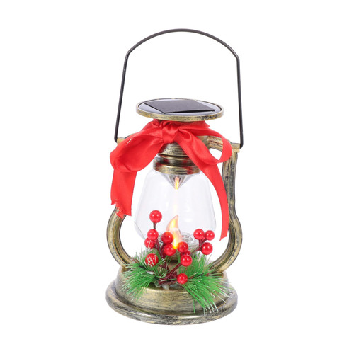 NOLITOY 1Pc Solar Light Oil Lamp Christmas Lamps Indoor Handheld Kerosene Lamp Kerosene Oil Light Metal Solar- Powered LED Lighting Rustic Accent Kerosene Retro Decor Lantern Outdoor abs