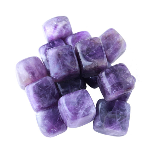 Runyangshi 1lb Dream Amethyst Crystal Tumbled Stones 0.78" Polished Cube Crytsal Quartz for Chakra Meditation Balance Reiki Energy Gemstone Home Decoration Wicca Healing Degauss Purify Runyangshi 1lb Dream Amethyst Crystal Tumbled Stones 0.78" Polished Cube Crytsal Quartz for Chakra Meditation Balance Reiki Energy Gemstone Home Decoration Wicca Healing Degauss Purify