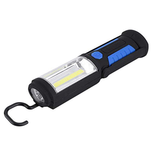 Radjawali Powerful Portable 700 Lumens 2200 mAh COB LED Lamp Flashlight Magnetic Rechargeable Work Light 360 Degree Hanging Torch Lamp for Work (Blue)
