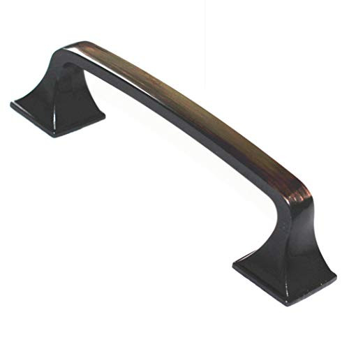 WEICHUAN 10PCS Oil Rubbed Bronze Zinc Alloy Square Knobs Pulls Handles with Screws - Cabinet Wardrobe Furniture Door Drawer Knobs Pulls Handles (10PCS Pulls)