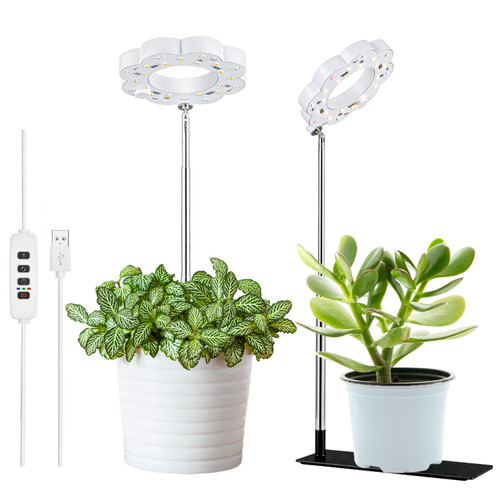 UEHICT Plant Grow Light for Indoor Plants, Full Spectrum LED Plant Lights with Metal Stand, Dimmable Plant Growing Lamps Desktop Grow Light with Auto Timer, Small Grow Lamp for Indoor Growth (No Plug) UEHICT Plant Grow Light for Indoor Plants, Full Spectrum LED Plant Lights with Metal Stand, Dimmable Plant Growing Lamps Desktop Grow Light with Auto Timer, Small Grow Lamp for Indoor Growth (No Plug)