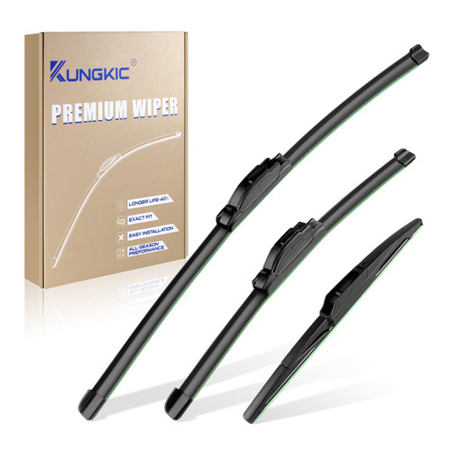 KUNGKIC 24"/20" Replacement Windshield Wipers with 11" Rear Wiper Blade For Kia Sorento 2011-2015 Soul 2010-2020 Soul EV 2014-2020 Stable Quiet OEM All-Season Accessories 3 PCS