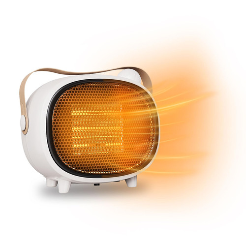 Portable Space Heater, Mini Heater, Space Heaters for Indoor Use, Small PTC Ceramic Heater with Tip-Over and Overheat Protection, 1000W Electric Space Heater for Home Bedroom Office Desk Use