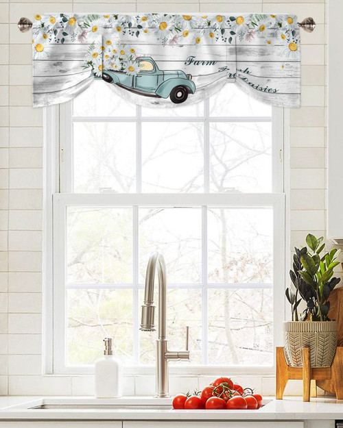 Daisy Valances for Windows, Daisy Kitchen Curtains Rod Pocket Bathroom Curtains Window, Tie-Up Valance Curtains, Kitchen Window Curtains Over Sink, Kitchen Valances for Windows, Valances for Kitchen Daisy Valances for Windows, Daisy Kitchen Curtains Rod Pocket Bathroom Curtains Window, Tie-Up Valance Curtains, Kitchen Window Curtains Over Sink, Kitchen Valances for Windows, Valances for Kitchen