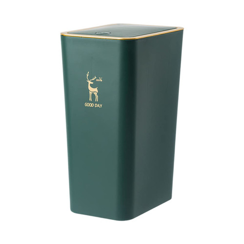 BESTOYARD 1pc Push Trash can Home Waste Basket Press Trash bin Home Garbage can Office trashcan Garbage bin with lid Garbage can Outdoor Simple Waste Container Garbage Bucket Large Trash Can