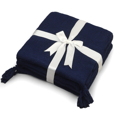 Cable Knit Throw Blanket for Couch Light Navy Blue? Super Soft and Lightweight Fluffy Warm Cozy Blanket and Throw for Sofa Bed?50x60 Inches Cable Knit Throw Blanket for Couch Light Navy Blue? Super Soft and Lightweight Fluffy Warm Cozy Blanket and Throw for Sofa Bed?50x60 Inches