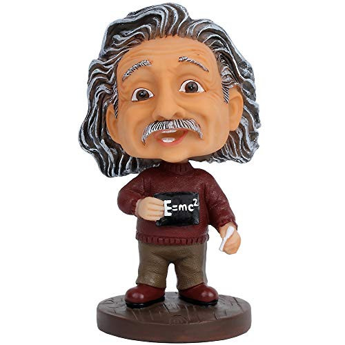 Dolls2u Albert Einstein Bobblehead / Einstein Doll Car Dashboard Bobblehead Accessories / Desk Decor (Dark Red)