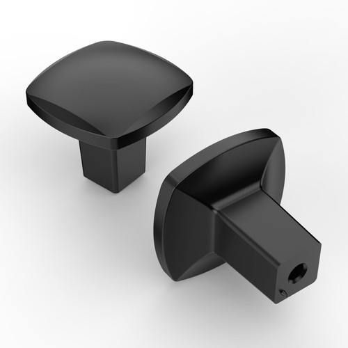 KNOKLOCK 10 Pack Kitchen Cabinet Knob Matte Black Square Dresser Knobs Drawer Knobs Kitchen Cabinet Hardware Knobs for Dresser Drawers