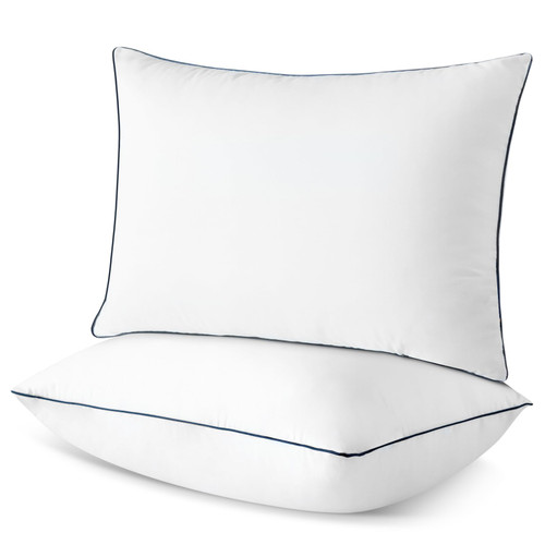 Ohok Bed Pillows for Sleeping Set of 2 Hotel Quality with Premium Soft Down Alternative Fill for Back Stomach or Side Sleepers (Queen, White) Ohok Bed Pillows for Sleeping Set of 2 Hotel Quality with Premium Soft Down Alternative Fill for Back Stomach or Side Sleepers (Queen, White)