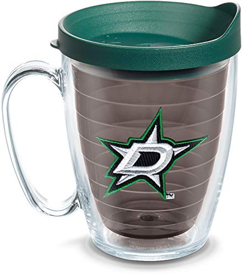 Tervis 1124905 NHL Dallas Stars Primary Logo Tumbler with Emblem and Hunter Green Lid 16oz Mug, Quartz Tervis 1124905 NHL Dallas Stars Primary Logo Tumbler with Emblem and Hunter Green Lid 16oz Mug, Quartz