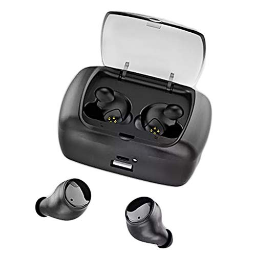 SWAGE True Wireless Earbuds TWS Bluetooth 4.2 Earphones Wireless Headphones HD Bass Stereo in-Ear Wireless Headset Waterproof Sports,Sweatproof Earbuds Built-In Microphone With Charging Box(Black) SWAGE True Wireless Earbuds TWS Bluetooth 4.2 Earphones Wireless Headphones HD Bass Stereo in-Ear Wireless Headset Waterproof Sports,Sweatproof Earbuds Built-In Microphone With Charging Box(Black)