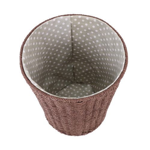 Cabilock storage basket bedroom trash wicker trash basket straw laundry waste basket for bedroom decorative trash can woven trash can Home Supplies clothes basket Rattan iron child
