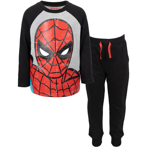 Marvel Avengers Spider-Man Toddler Boys Jogger Pants & Raglan T-Shirt Set 5T