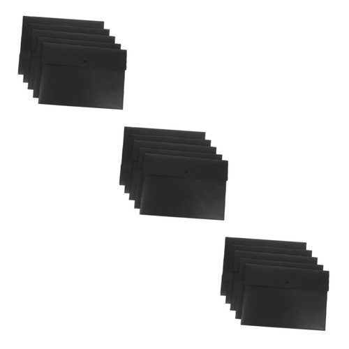 MAGICLULU 15 Pcs A4 File Bag A4 File Holder Clear Pencil Pouch Portfolio Folder File Envelopes with Label Enveloped File Bag Document Folder Office File Folders File Bin Rack Bag Simple Abs