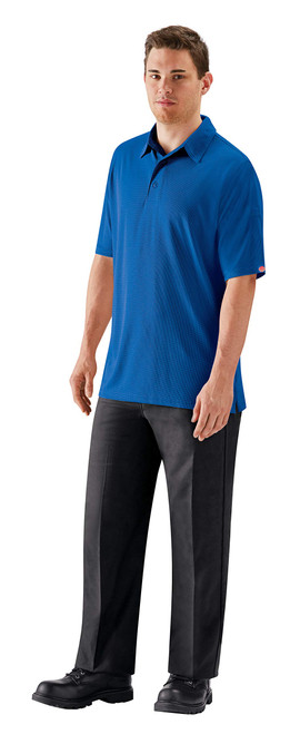 Red Kap Men's Stain Resistant, Flat Front Work Pants, Black, 38W x 34L