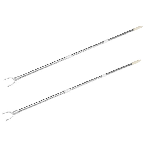 NOLITOY 4 pcs Stitching Clothes Rail Heavy Duty Hanger Heavy Duty Clothes Hanger Retractable Clothesline Clothes Drying Rod Telescopic Clothing Hook Pole Closet Hook Pole Home Clothes Pole