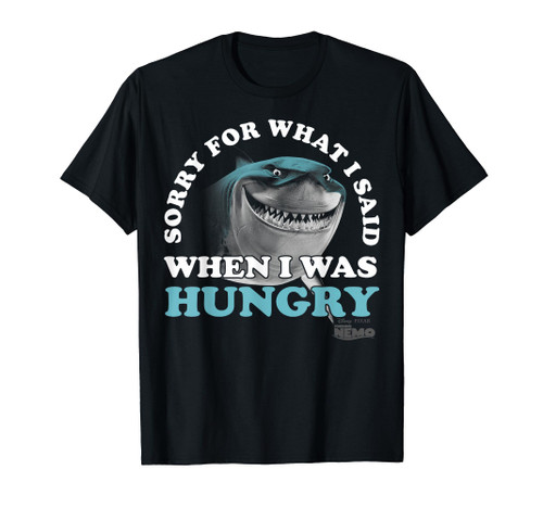 Disney Pixar Finding Nemo Bruce Sorry For What I Said Text T-Shirt
