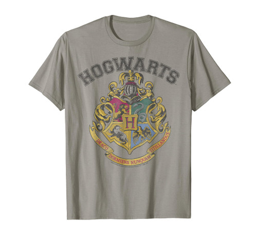 Harry Potter Hogwarts Vintage Crest Short Sleeve T-Shirt Harry Potter Hogwarts Vintage Crest Short Sleeve T-Shirt