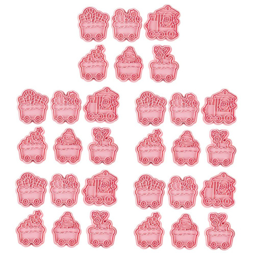 BESTOYARD 30 Pcs Christmas Cookie Cutters Cake Decor Household Tool Set Food Cutter Fondant Baking Moulds Bakery Cookie Cutters Xmas Cookie Cutter Lovely Biscuit Mold Adorable Cookie Molds