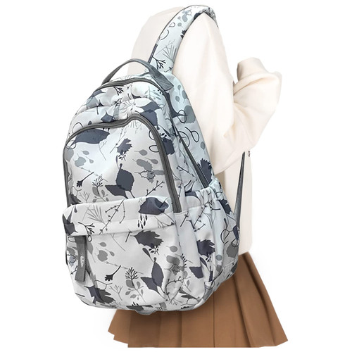 CAMILLEMMA White Backpack for Women Men, Waterproof High School Bookbag, Lightweight Casual Travel Daypack,Classic Basic College Backpack,Middle School Bag for Teen Girls Boys