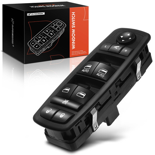 A-Premium Front Driver Side Master Power Window Switch Compatible with Chrysler Town & Country & Dodge Grand Caravan 2008 2009 2010 2011, Replace# 4602536AD, 4602536AE